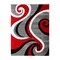 Flash Furniture Red 5' x 7' Modern Plush Abstract Area Rug KP-RG952-57-RD-GG - alternate 7